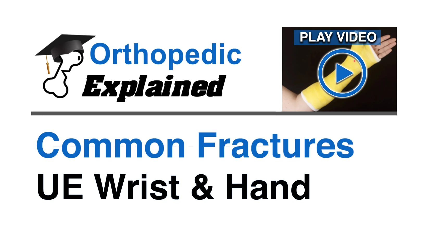 Common Fractures of the Wrist and Hand